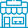 Commerce de détail Bleu
